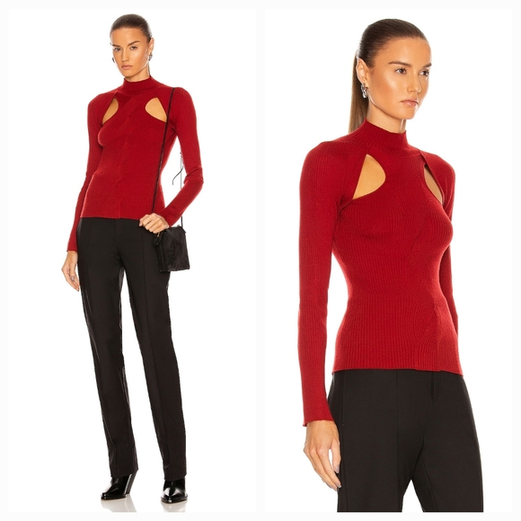 Jonathan Simkhai Keegan Top Garnet Large NWT - Picture 2 of 10